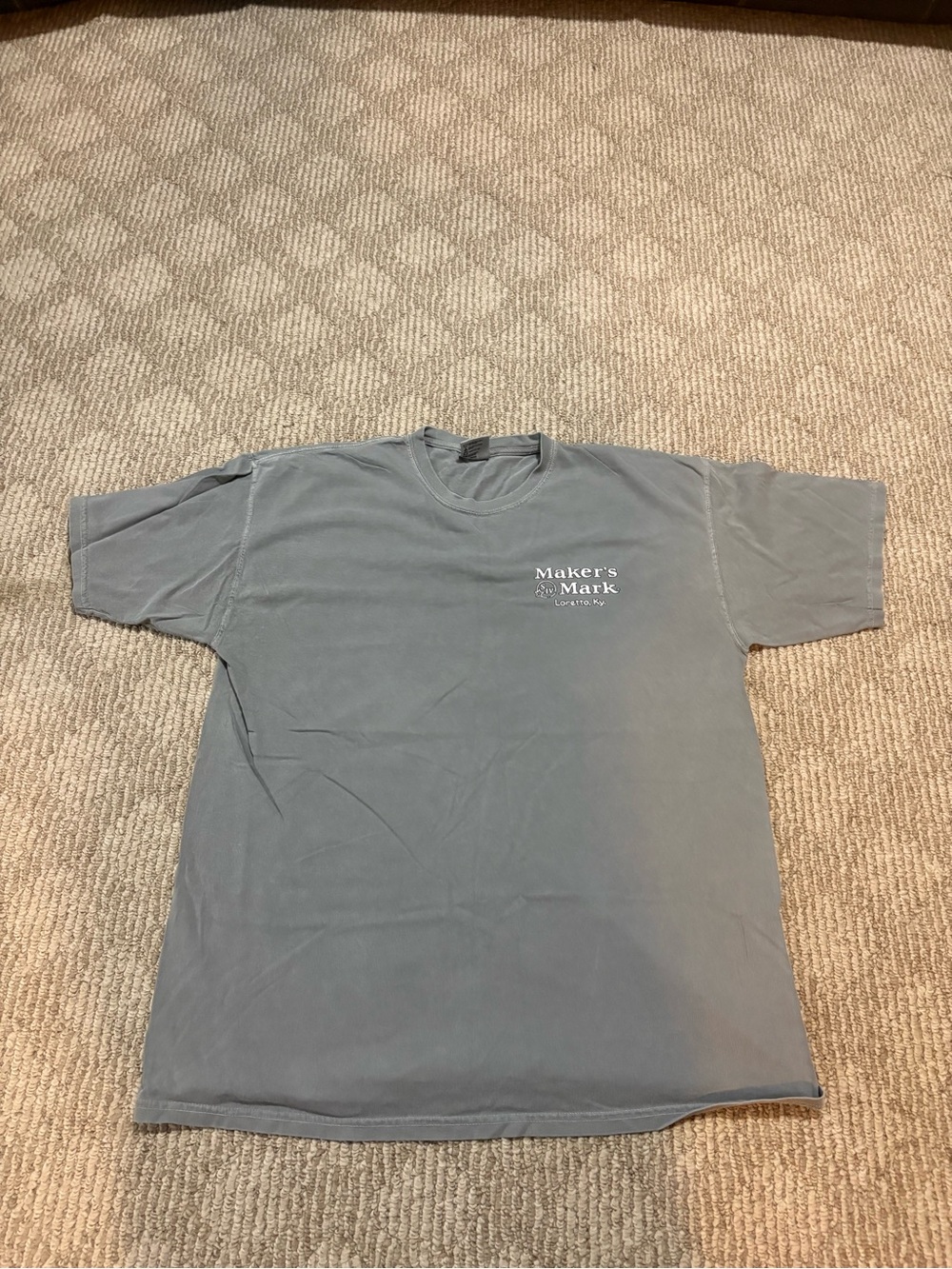Maker's Mark Shirt Unisex X-Large Grey Graphic Short Sleeve Crew Neck